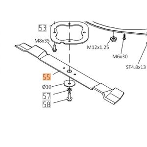 Oleo-Mac 109 L fűnyírókés szet - 2 db